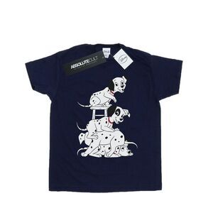 101 Dalmatians Girls Chair Cotton T-Shirt / Navy Blue